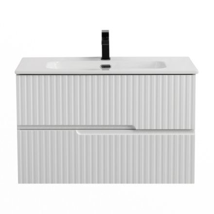 Тумба под раковину Cezares DUET DUET-N-800-2C-SO-BO 80х50 подвесная цвет белый