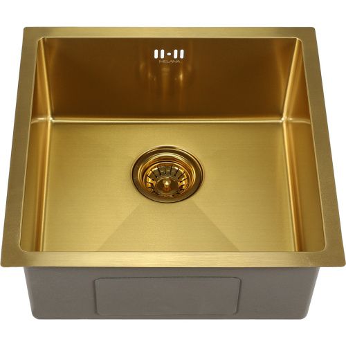Кухонная мойка Melana ProfLine D4645HG золото 45х45 цвет золото поверхность матовая