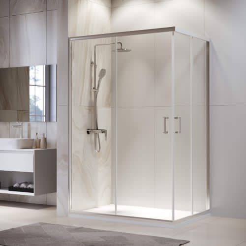 Душевой уголок RGW Passage 030824692-11 120х90 стекло прозрачное профиль хром без поддона