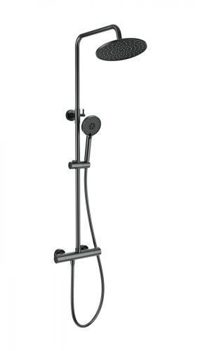 Душевая стойка Wonzon & Woghand Inn WW-B3047-A1-BGG настенная цвет серый с термостатом