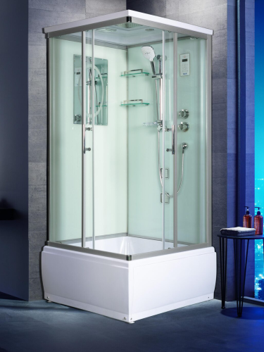 Душевая кабина WeltWasser WW500 10000003257 90х90 квадратная с крышей ориентация универсальная
