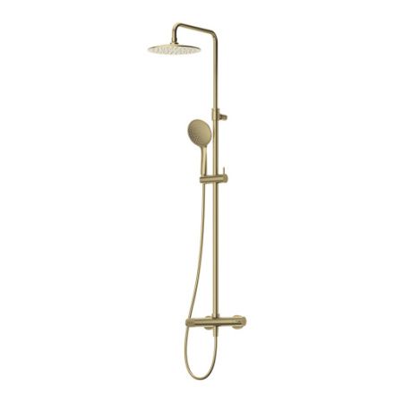 Душевая стойка Cezares LEAF LEAF-CDA-25-L-SR настенная цвет золото