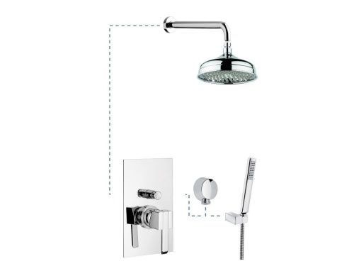 Душевая система Emmevi Sicily 380CR встраиваемая в стену цвет хром