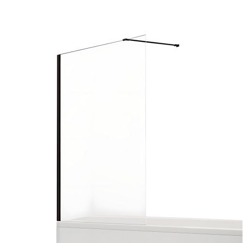 Душевая шторка на ванну New Trendy NEW MODUS Black EXK-1929-WP 90х150 стекло прозрачное профиль черный ориентация универсальная