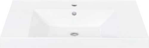 Раковина керамическая La Fenice Cubo CU.NN.80 80х50 накладная цвет белый 1 отверстие под смеситель