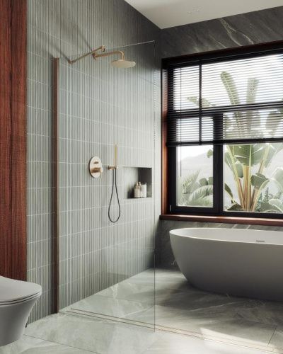 Душевая перегородка Maybah Glass MGD-695-2ш 80х195 стекло прозрачное профиль бронза