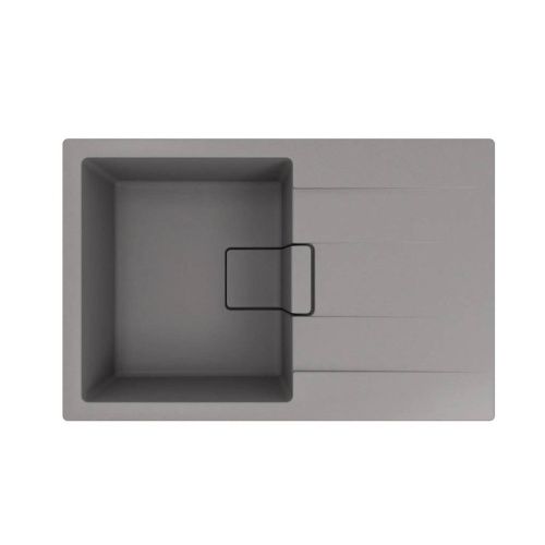 Кухонная мойка Florentina Ривьера 780 20.480.C0780.307 80х50 цвет серый поверхность матовая