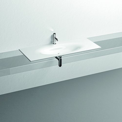 Раковина керамическая Kerasan Shape 548001*1 120 см встраиваемая цвет белый 1 отверстие под смеситель