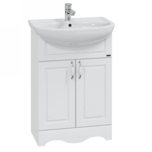 Тумба под раковину СанТа Верона 700112 60х30 напольная цвет белый