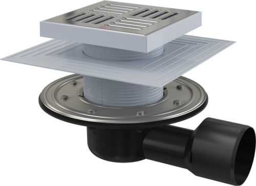 Душевой трап Alcadrain APV3444 хром