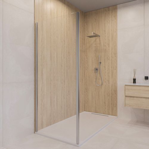 Боковая стенка RGW 352205507-11 70х190 стекло прозрачное профиль хром