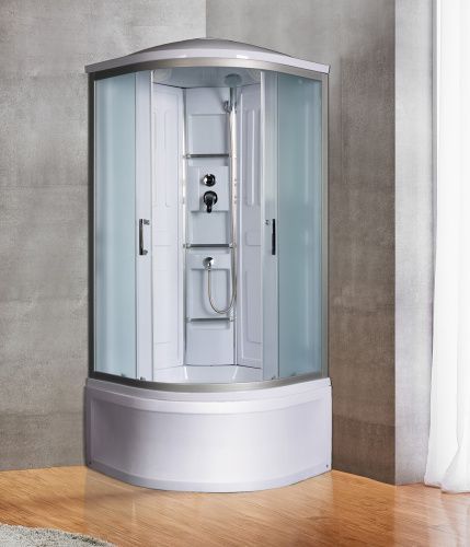 Душевая кабина River LENA 10000001423 90х90 четверть круга с крышей ориентация универсальная