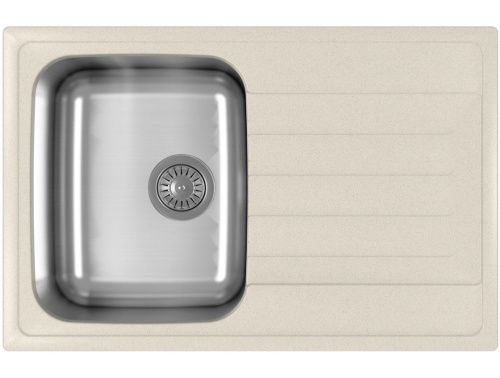 Кухонная мойка Dr.Gans Дуэт 760 26.120.B0760.403 75х50 цвет бежевый поверхность матовая