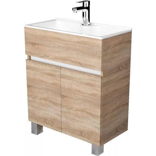 Тумба с раковиной 1MarKa Mira У83303 60х30 напольная цвет коричневый