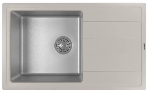 Кухонная мойка Florentina Комби 780 21.395.D0780.305 80х50 цвет серый поверхность полированная