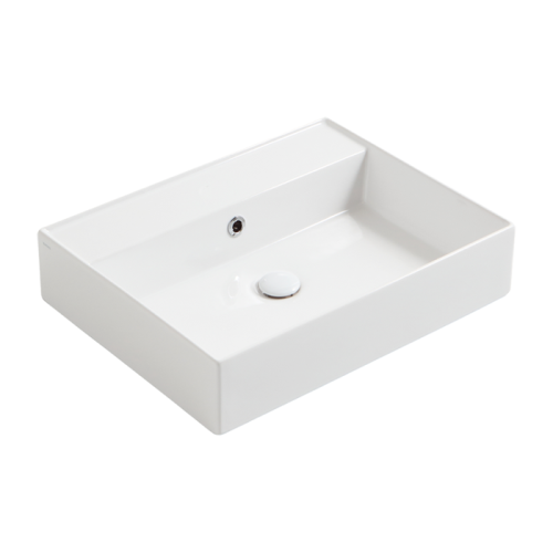 Раковина керамическая Simas Agile AG61 bi*0 60 см подвесная цвет белый без отверстий под смеситель