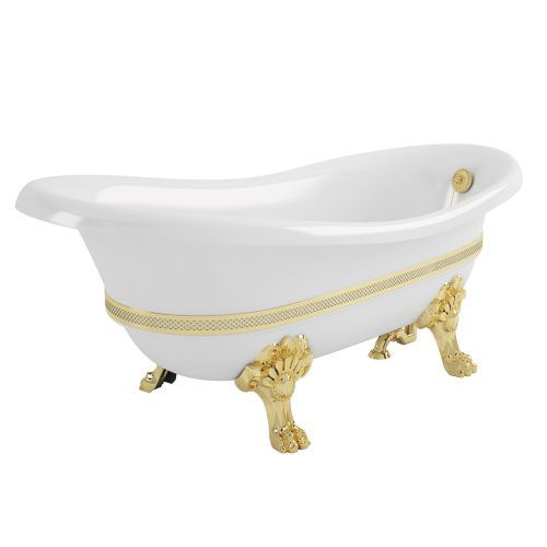 Ванна из искусственного камня Migliore BELLA DECOR 25128 170х80 отдельностоящая овальная с ножками