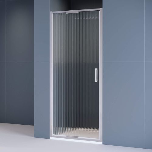 Душевая дверь RGW Stilvoll 70320509-151 90х195 стекло рифленое профиль хром