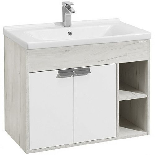 Тумба под раковину Aquaton Флай 1A237401FAX10 80х40 подвесная цвет бежевый