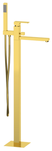 Смеситель для ванны Remer Absolute AU08DO напольный золото