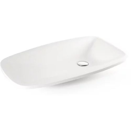 Раковина из искусственного камня MonteBianco Tuscany 13172 70х40 накладная цвет белый без отверстий под смеситель