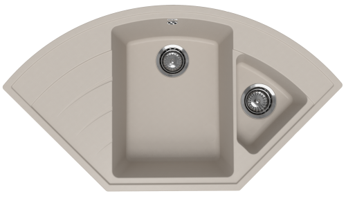 Кухонная мойка Ulgran Quartz Marta 1000-02 100х55 цвет бежевый