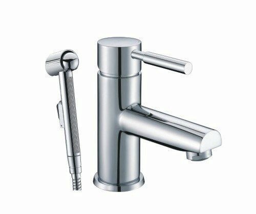 Комплект: смеситель с гигиеническим душем Wasserkraft Main 4100 4108 на раковину хром