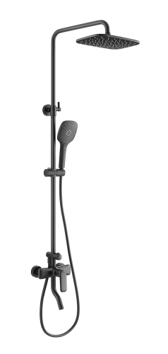 Душевая стойка Arrow AG3311BC настенная цвет черный