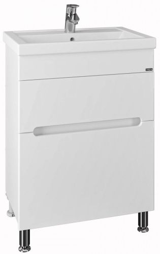 Тумба под раковину СанТа Лондон 224005л 60х40 напольная цвет белый