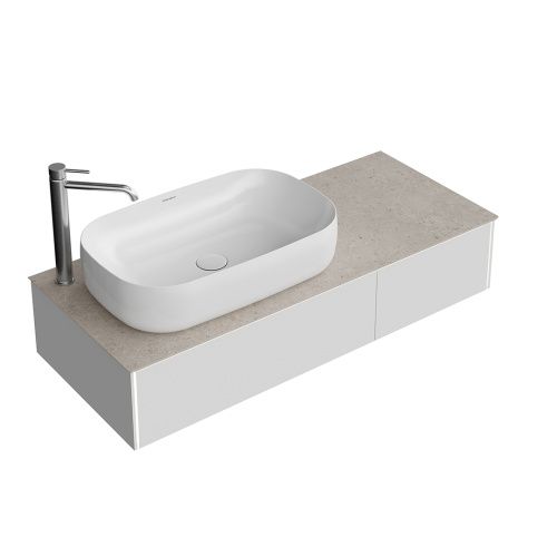 Тумба под раковину Kerama Marazzi MAGIA DI VENEZIA MA.120.2\MGR.M 120х50 подвесная цвет серый