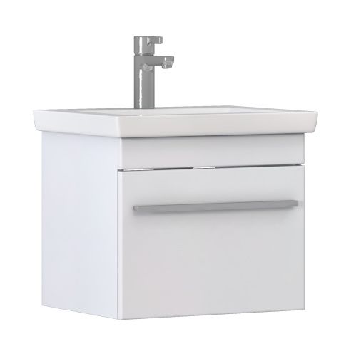 Тумба под раковину Vigo Land 018 50х40 подвесная цвет белый