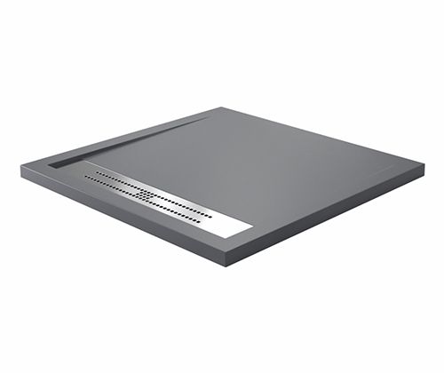 Душевой поддон из искусственного камня Wasserkraft Wiese 84T 84T03 90х90 серый