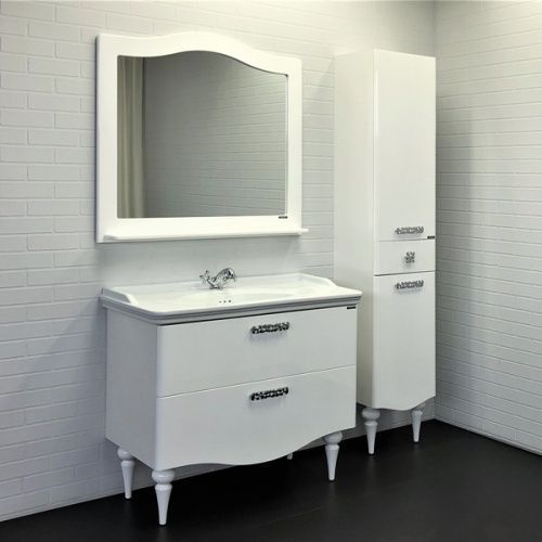 Тумба с раковиной Comforty Монако 00-00004768CF 100х50 напольная цвет белый