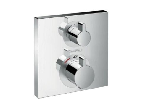 Смеситель Hansgrohe Ecostat Square 15712000 встраиваемый в стену хром с термостатом