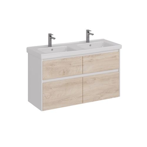 Тумба под раковину LeMark Combi LM03C125T-dub 120х40 напольная цвет бежевый/белый