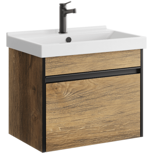 Тумба под раковину Aqwella Y URB0106DB 60х40 подвесная цвет коричневый