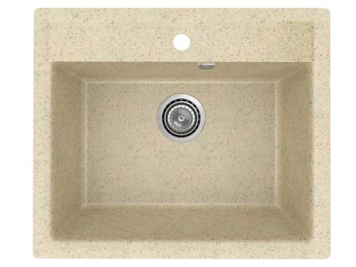 Кухонная мойка Uperwood ECON UPD-104 4010202101 55х50 цвет бежевый поверхность матовая
