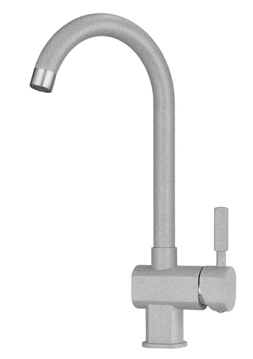 Смеситель для кухни Granula 31-ST, БАЗАЛЬТ на мойку серый