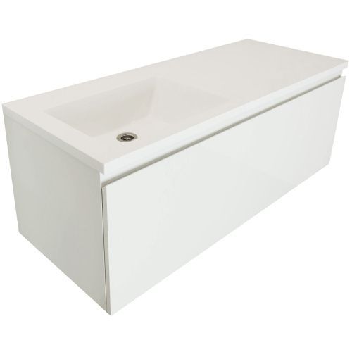 Тумба с раковиной Эстет Dallas Luxe 110 ФР-00002022 110х50 подвесная цвет белый