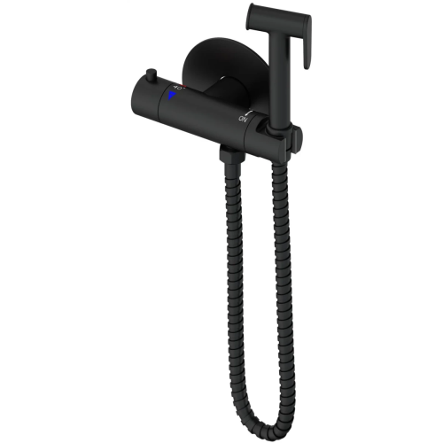 Гигиенический душ со смесителем Wonzon & Woghand WW-88819902-MB черный с термостатом