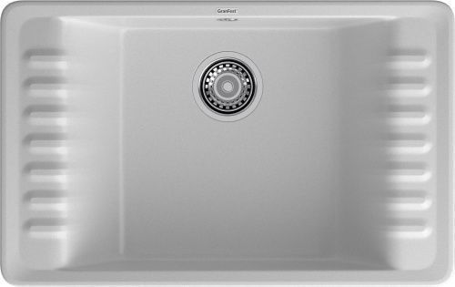 Кухонная мойка Granfest Quarz 71 серый 75х50 цвет серый поверхность матовая