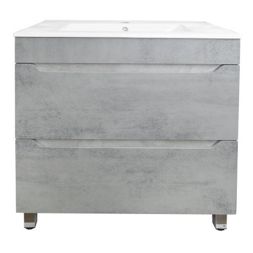 Тумба с раковиной Loranto Florena CS00086991 70х50 напольная цвет серый