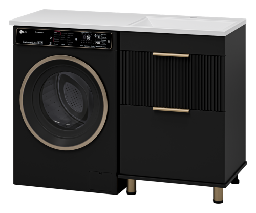 Тумба под раковину Brevita Enfida ENF-07060-022Я 60х50 напольная цвет черный