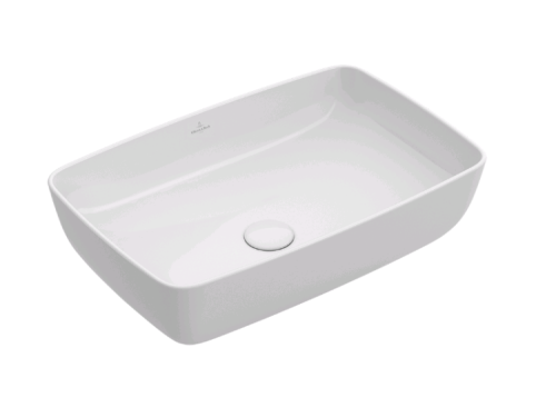 Раковина из сантехнического фарфора Villeroy Boch Artis 41725801 60х40 накладная цвет белый без отверстий под смеситель