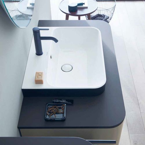 Раковина керамическая Duravit Happy D.2 Plus 2360606100 60 см подвесная цвет белый 1 отверстие под смеситель
