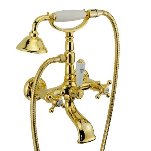 Смеситель для ванны Migliore REVIVAL 19511 настенный золото