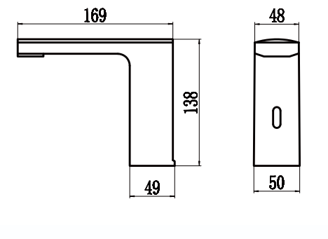 Смеситель Savol S-GY8897Q на раковину графит - фото 2