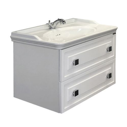 Тумба с раковиной Comforty Феррара 00004151060CF 80х50 подвесная цвет белый