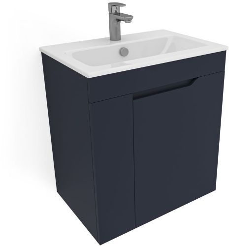 Тумба под раковину Aquanet Практика 00330454 60х40 подвесная цвет синий