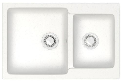 Кухонная мойка Azario Grand CS00079900 75х50 цвет белый